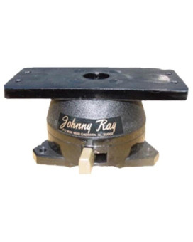 Johnny Ray Jr-207 Marine 1.25 By 5.5-Inches Top Lever Release Portable Sonar Swivel Mount, Black Finish