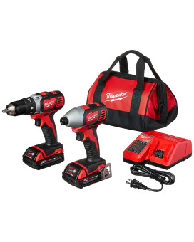 Milwaukee 269122 18Volt Compact Drill And Impact Driver Combo Kit