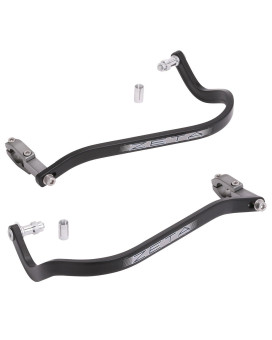 Zeta Drop Down Bend Aluminum Handguards Pair For 78 Handlebars Black