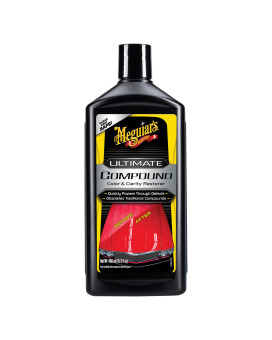 Meguiars Ultimate Compound Prograde Car Scratch Remover Paint Correction Compound That Removes Defects While Adding Gloss A