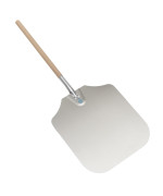 American Metalcraft Inc American Metalcraft 4016 395 Aluminum Pizza Peel With 19 Wood Handle 16 X 18 Extra Large Bla