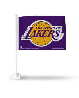 Los Angeles Lakers Flag Car Style Purple