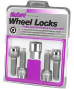 Mcgard 28020 Chrome Bolt Style Radius Seat Lock Bolt Set M14 X 15 Thread Size Set Of 4