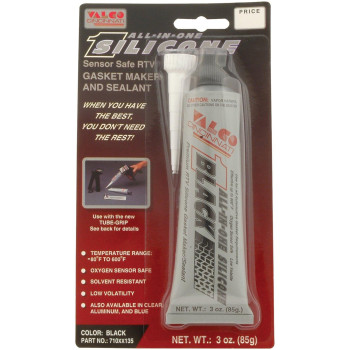 Valco Cincinnati 71135 Black Allinone Silicone With Nozzle 3 Oz Tube