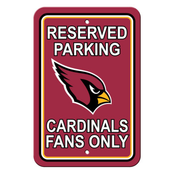 Arizona Cardinals Sign 12X18 Plastic Reserved Parking Style Co