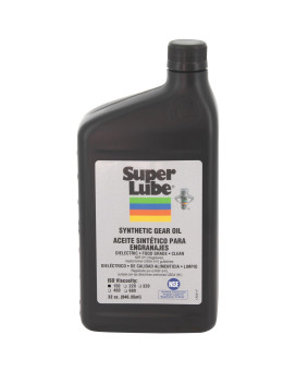 Super Lube Synthetic Gear Oil Hydraulic Grade Translucent Amber Iso 1501Qt Bottle Nsf Certified Food Grade Clean Heavy