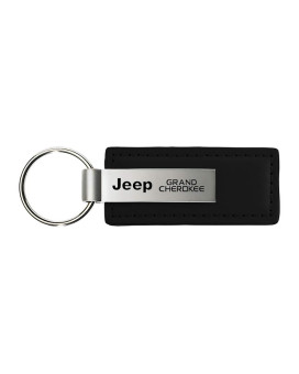 Automotive Gold Inc Leather Key Fob For Jeep Grand Cherokee Black