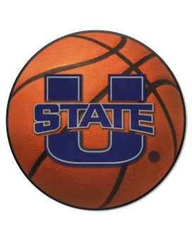 Fanmats Home Indoor Sports Team Logo Utah State University Basketball Mat