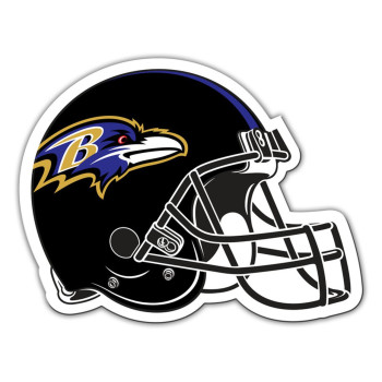 Baltimore Ravens Magnet Car Style 12 Inch Helmet Design Co