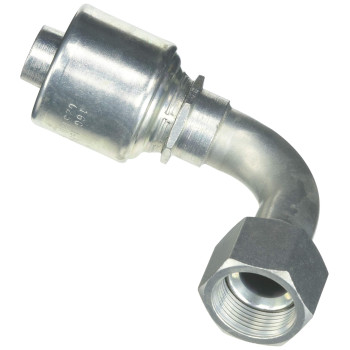 Gates 0730358 Hydraulic Hose Elbow 90 deg 1 in. - Female JIC 37 deg Flare Swivel 4.52 in.