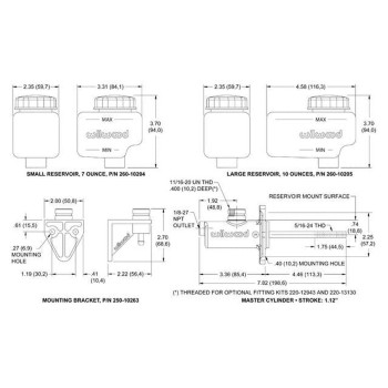 Wilwood 26010373 1316 Master Cylinder Kit