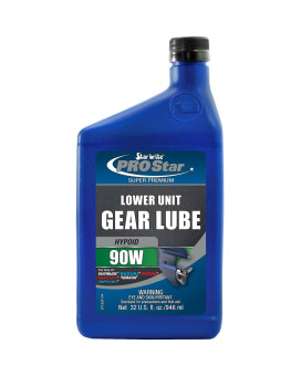 Star Brite Hypoid 90W Lower Unit Gear Lube Ultimate Marine Grade Lubricant For Outboard Motors Stern Drives 32 Oz 027132