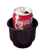 Seadog 588060 Flush Mount Combo Drink Holder With Drain Holes Black 358 Id X 314 D