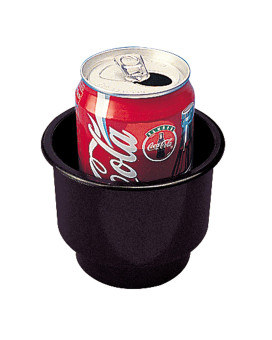 Seadog 588060 Flush Mount Combo Drink Holder With Drain Holes Black 358 Id X 314 D