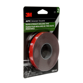 3M Superstrength Molding Tape 12 In X 15 Ft High Strength Doublesided Adhesive Permanently Attaches Side Moldings Trim An