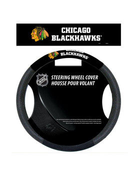 Chicago Blackhawks Steering Wheel Cover Mesh Style Co