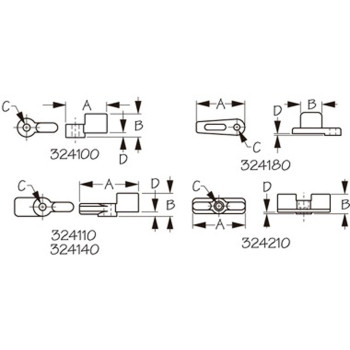 Sea Dog 3241101 Windshield Latch Single Wing 1916 L X 58 H X 18 Tab Lift 1 Pack Black