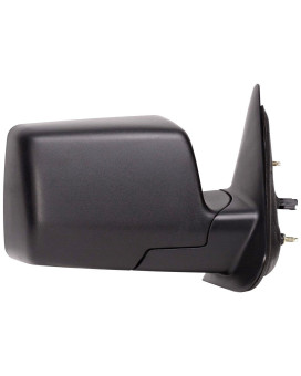 Fit System Passenger Side Mirror For Ford Ranger Textured Black Foldaway Power