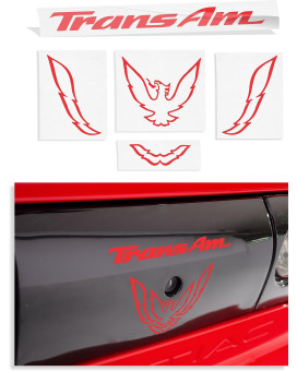 Trans Am Rear Panel Overlay Decal 9302 Trans Am Color Gloss Red