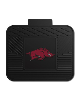 Fanmats 10086 Arkansas Razorbacks Back Row Utility Car Mat 1 Piece 14In X 17In All Weather Protection Universal Fit Mol