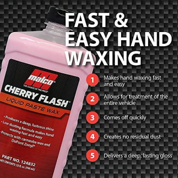 Malco Cherry Flash Automotive Liquid Paste Wax Protect Shine Your Vehicleeasiest Way To Hand Wax Your Carlasting Gloss P