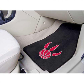 Fanmats Sports Team Logo National Basketball Association Toronto Raptors 2 Piece Carpeted Car Mats 18X27