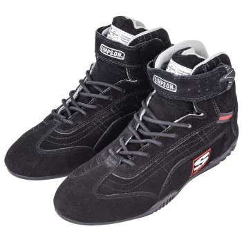 Simpson Racing Ad120Bk Adrenaline Black Size 12 Sfi Approved Driving Shoes