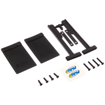 Rpm 81012 Mud Flaps Bumper Slash Black