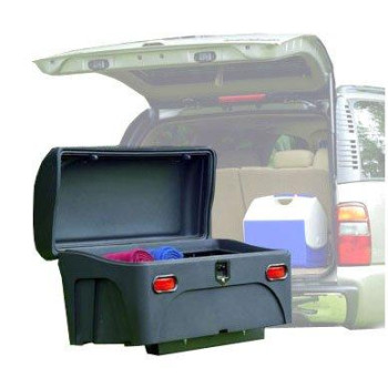 Stowaway Standard Cargo Carrier With Swingaway Frame For 2 Hitch Black