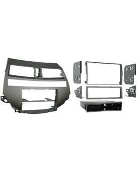 Metra 997875T Singledouble Din Installation Kit For 20082009 Honda Accord Vehicles With Dual Zone Climate Control Taupe