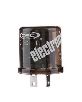 Cec Industries Ef32 12V Heady Duty 2Pin Electronic Flasher Relay For Incandescent Bulbs 1Pack