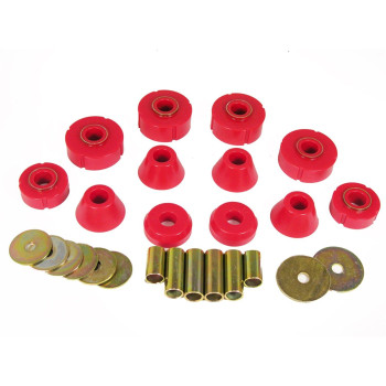 Prothane 7101 6772 Chevy C10 Body Mount Kit Red