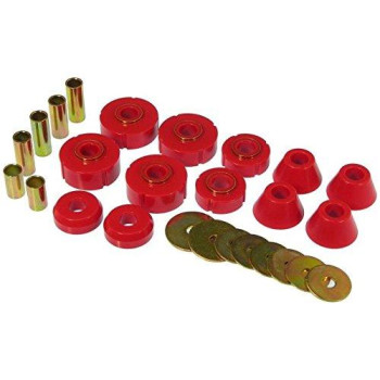 Prothane 7101 6772 Chevy C10 Body Mount Kit Red