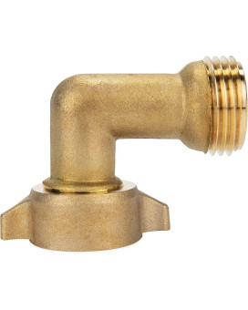 Camco 90Degree Hose Elbow For Rvs Solid Brass Construction Certified Leadfree Features Convenient Easy Grip Connector F