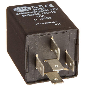 Hella 996152131 12V Delayonrelease Time Delay Relay Black