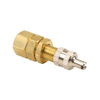 Viair 92839 Inflation Valve For 14 Air Line Compression Fitting Gold