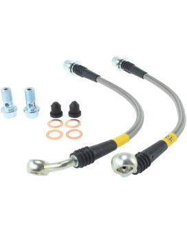 Stoptech 95044507 Stainless Steel Braided Brake Hose Kit Rear Stainless Steel Braided Brake Hose Kit