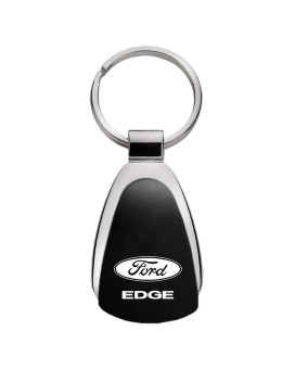 Automotive Gold Tear Drop Metal Key Ring For Ford Edge Black