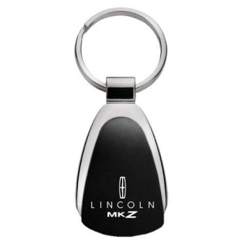 Automotive Gold Lincoln Mkz Black Tear Drop Key Chain