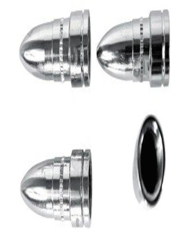 Custom Accessories 16218 Chrome Bullet Style Valve Cap