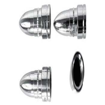 Custom Accessories 16218 Chrome Bullet Style Valve Cap