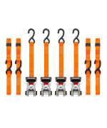 Winston Prod Smartstraps 14 Premium Ratchet Straps 4 Pack 3 000Lbs Break Strength 1 000Lbs Safe Work Load Haul Heavyduty