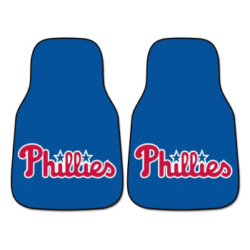 Fanmats 6452 Major League Baseball Philadelphia Phillies 2Piece Carpeted Cat Mats 18 In X 27 In