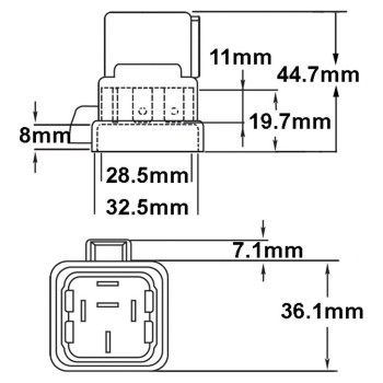 Hella 007794301 Cover With Weatherproof Mini Iso Relay