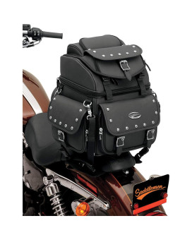 Saddlemen 35150119 Combination Backrestseatsissy Bar Bag With Studs