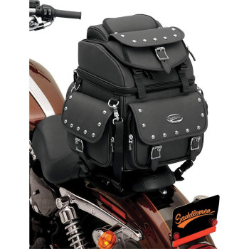 Saddlemen 35150119 Combination Backrestseatsissy Bar Bag With Studs