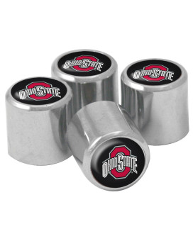 Ncaa Ohio State Buckeyes Metal Tire Valve Stem Caps 4Pack