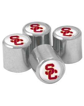 Ncaa Usc Trojans Metal Tire Valve Stem Caps 4Pack