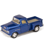 Kinsmart 1955 Chevy Step Side Pickup Blue 5 132 Scale Die Cast Metal Model Toy Truck