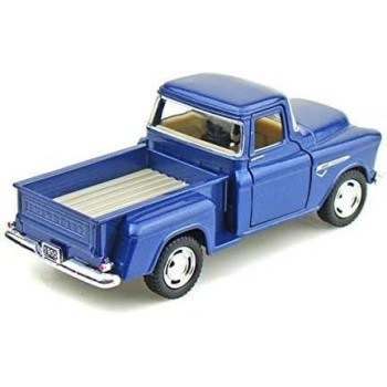 Kinsmart 1955 Chevy Step Side Pickup Blue 5 132 Scale Die Cast Metal Model Toy Truck